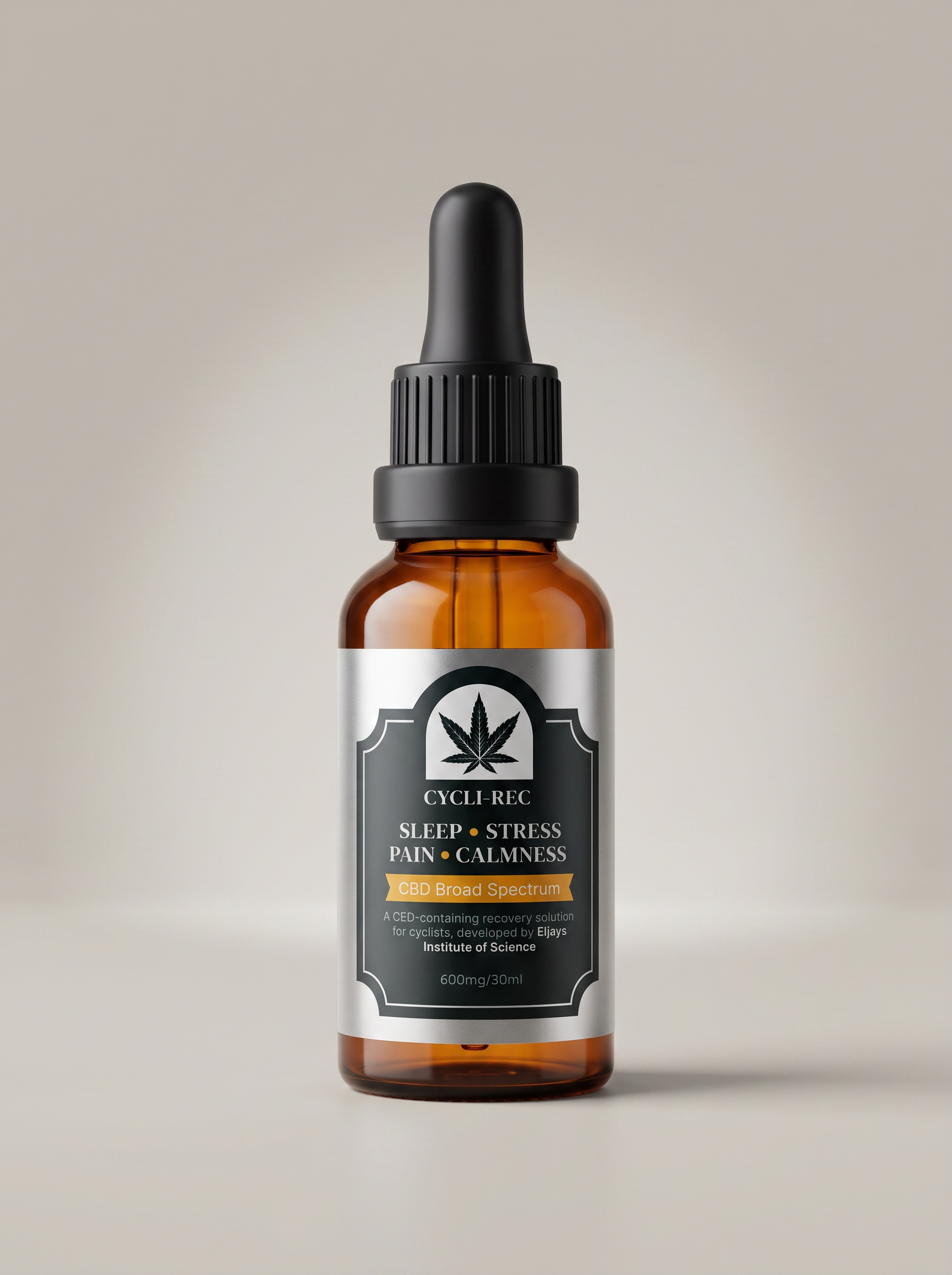 Cycli Rec 600mg/30ml CBD dropper bottle