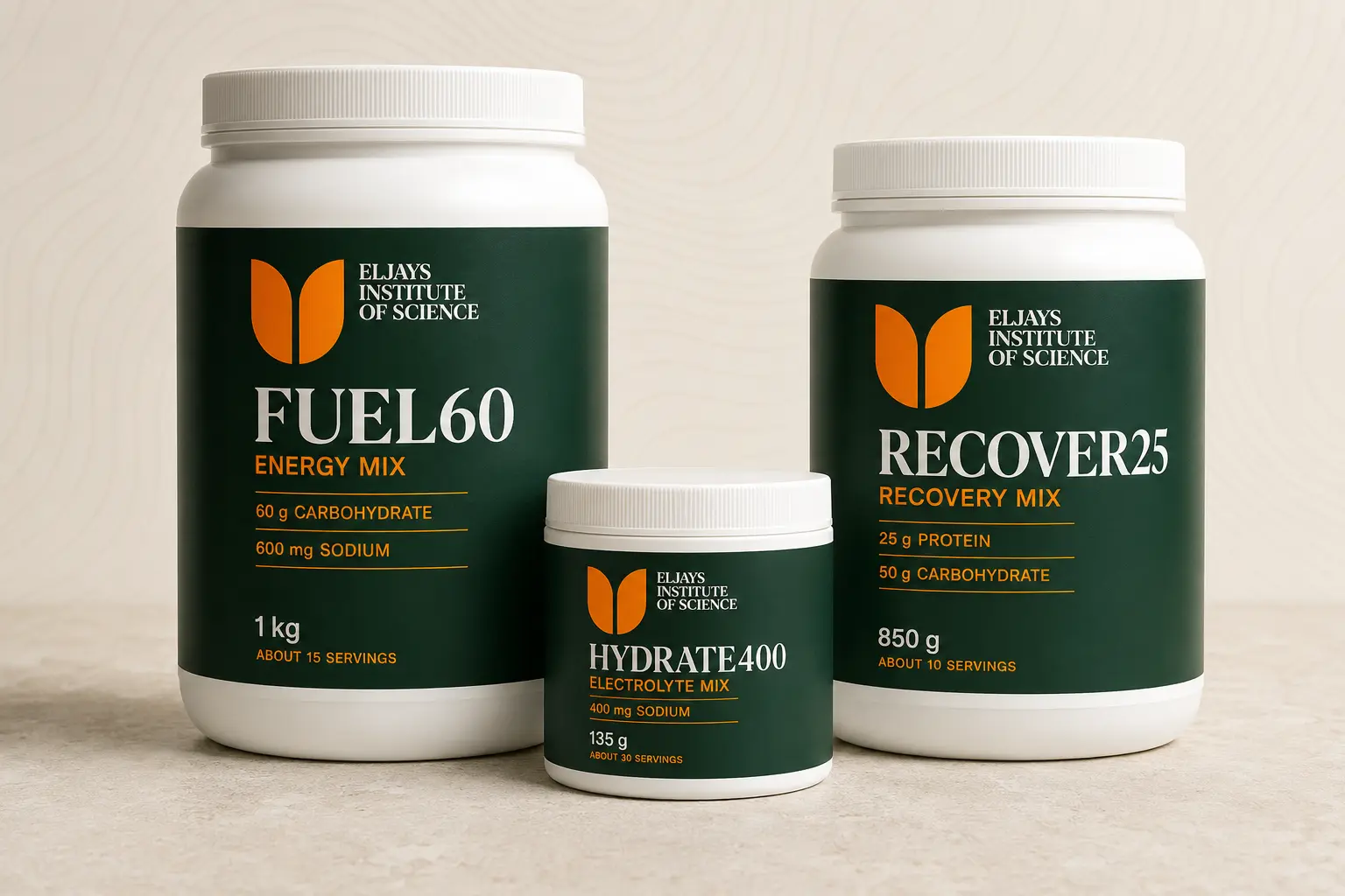 Eljays Cycling Nutrition pilot tub range
